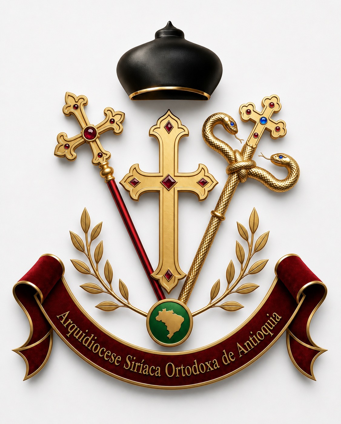 Logotipo da Arquidiocese Siríaca Ortodoxa de Antioquia